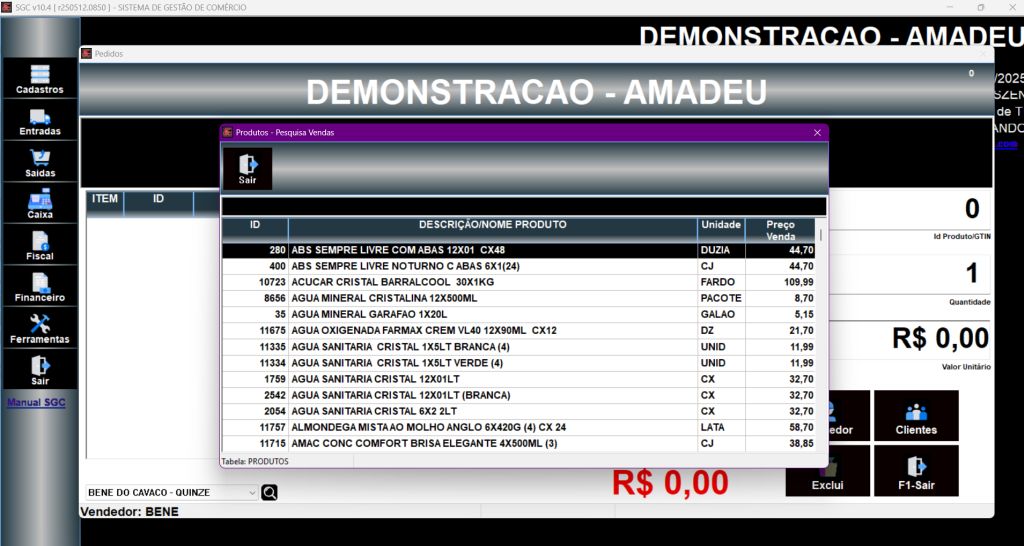 Pesquisa de Produtos